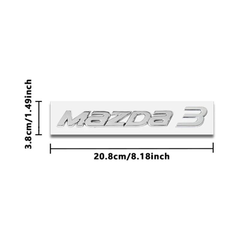 1PCS 3D ABS Car Letter Emblem Badge Sticker for Mazda 3 Mazda 6 - Rear Tail Trunk Decal Auto Exterior Styling Accessories AWD GHJ1