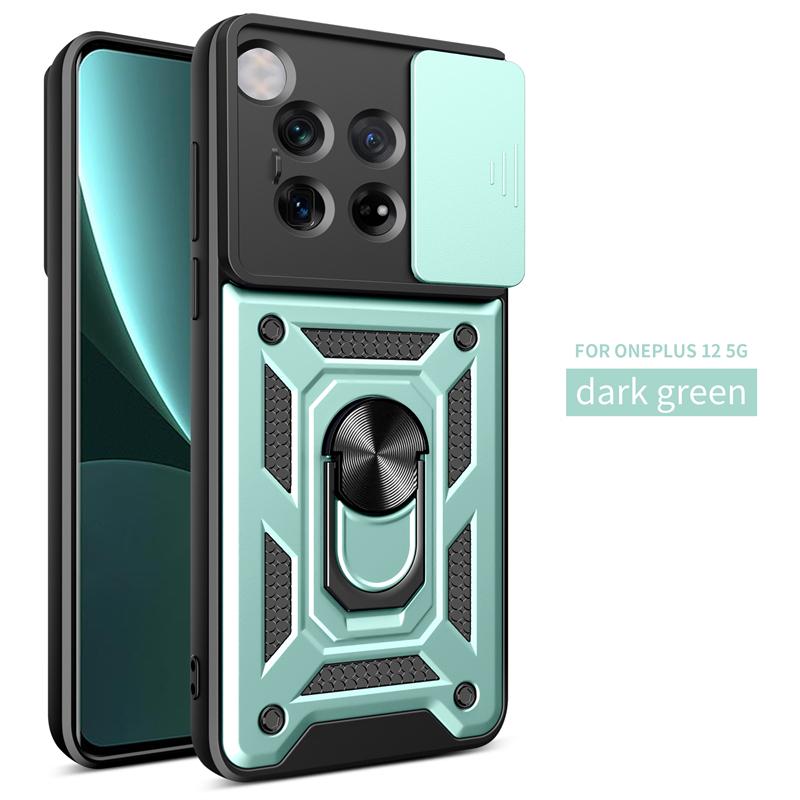 Для Oneplus 12 5G чехол магнитный держатель кольца бронированные чехлы для телефонов для One Plus 12 1+12 Oneplus12 5G слайдер объектив защитная задняя крышка