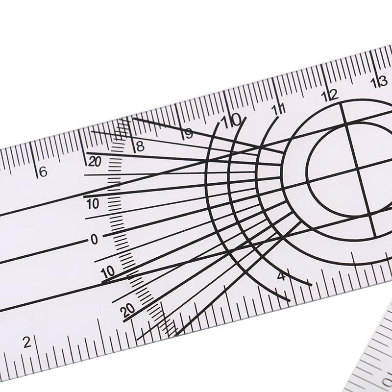 1 шт. Мульти-линейка гониометр угол медицинская спинальная линейка 360 градусов измерительный инструмент