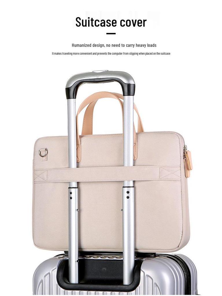 Ударопрочная вместительная сумка для ноутбука Huawei 14-15,6 дюймов, на одно плечо и в руку, подходит для женщин.