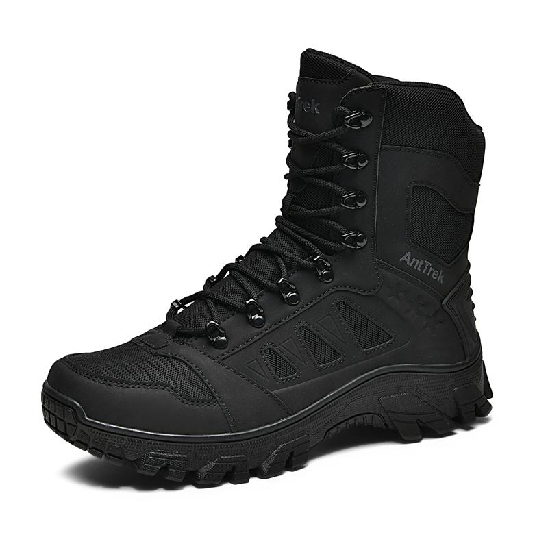 Men Tactical Boot Ankle Desert Military Hunting Hiking Shoes Unisex Training Army Waterproof Anti-Slip Motorcycle Climbing Shoes