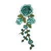 Embroidered Patches Floral Long String Flowers Embroidery Patches Iron On Patch Clothes Sticker