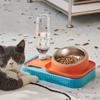 Миска для кошки Миска для собаки Основание для кошки Диспенсер для воды 2-в-1 Кормушка для кошачьего корма и питьевой воды Миска для домашних животных Медленная кормушка для собаки Аксессуары Принадлежности