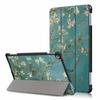 Ультратонкий чехол-книжка из ПУ-кожи для планшета Huawei MediaPad M5 Lite 10 и T5 10.0 с функцией подставки и магнитной застежкой - Доступен в черном, темно-синем, сером, розовом золоте, красном цветах и с различными узорами