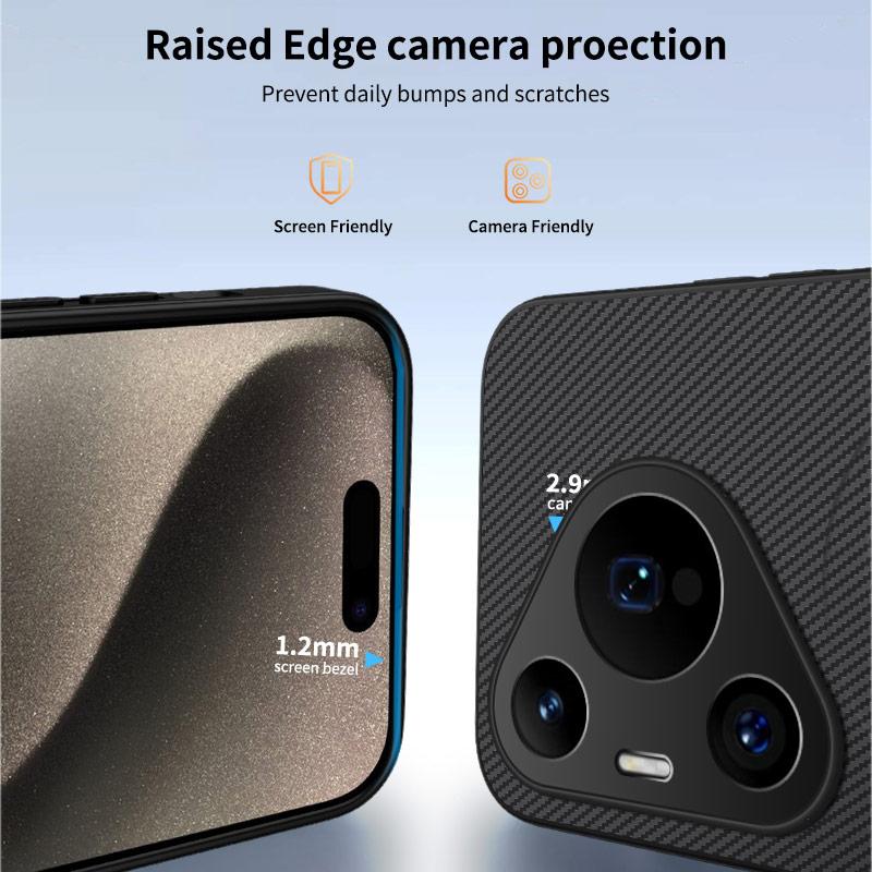 P70 P80 Pro Роскошный матовый чехол-броня из углеродного волокна для телефона Huawei Pura 70 Pro Pura 80 Ultra Автомобильный магнитный противоударный жесткий чехол