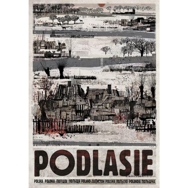 Абстракция Польша Река Люблин Вроцлав Лось Город Сельская местность Пейзаж Искусство Постеры Холст Живопись Настенные принты Картина Домашний декор