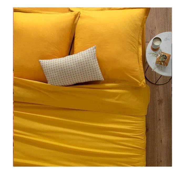 Housse de couette - Ocre - 220 x 240 cm - Uni - Contemporain - Oeko-Tex®