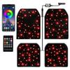 Universal Fit For SUV Sedan Van Fiber Optic Twinkle Car Mats WaterProof LED Star Rugs APP Remote Control RGB Music Sync 2/4PCS