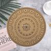 1 шт. Круглая ПВХ подставка под тарелку Простая теплоизоляция Коврик для кофе Нескользящий Защита от ожогов Водонепроницаемые коврики Украшение стола Аксессуары для стола
