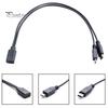 Type-C to Type-C&Micro 5P Female 2 Male Y Splitter Charging Extension Cable