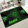 Модный ковер с логотипом Razer в стиле мото-арт для спальни, гостиной, дивана, домашний придверный коврик, большой детский нескользящий напольный коврик
