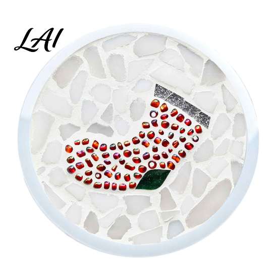Unique Holiday Table Setting DIY Acrylic Coaster Making Kit Christmas Theme Decorative Craft Waterproof Craft Kit Creative Mat for And Parent-child