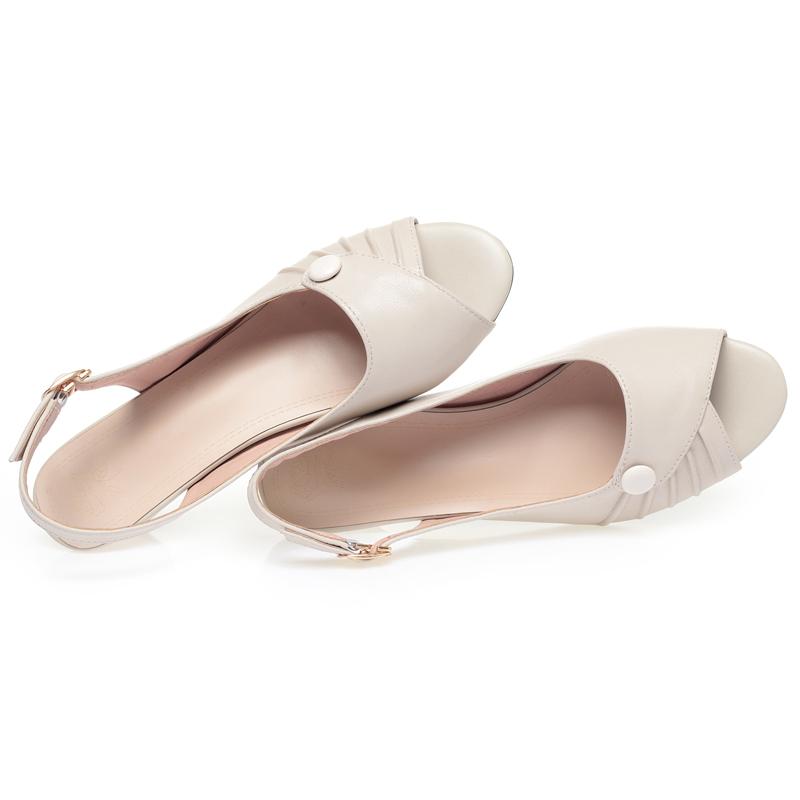 Модные сандалии AIYUQI 2025 новая женская обувь Модные сандалии с открытым носком, официальные женские сандалии Большого размера, нескользящая полая женская обувь