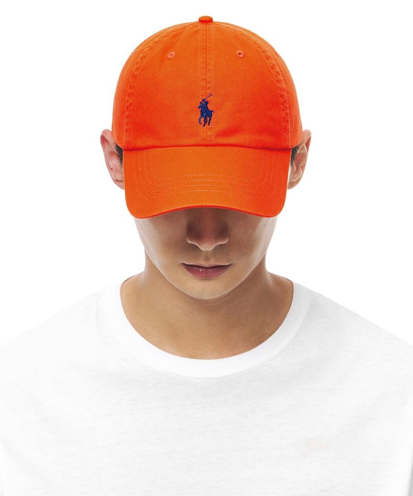 Кепка-бейсболка POLO RALPH LAUREN из хлопка чинос - Оранжевая