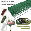 #26 #20 Paper Floral Wire 0.45Mm/0.9Mm Diameter 36Cm 30Mm Long Iron Wire Useds For Diy Nylon Stocking Flower Branche Making