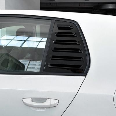 Для VW Golf 6 MK6 2008-2012 Автомобильные задние жалюзи Боковая крышка-накладка на окно Вентиляционная накладка АБС-пластик Черный под карбон Аксессуары