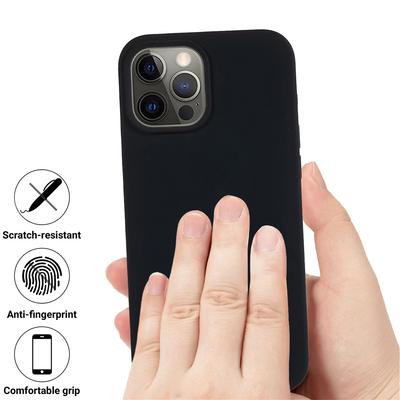 Для iPhone 12/12 Pro Чехол для телефона из жидкого силикона Мягкая подкладка Защита от царапин Чехол для телефона