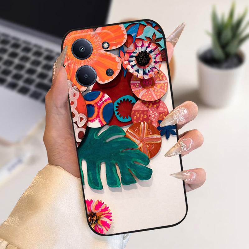 Для Xiaomi Poco C85 4G Чехол Стильный Ударопрочный Мягкий Силикон ТПУ Чехлы Для Телефона Для Poco C 85 POCOC85 171мм Чехол Fundas Coque