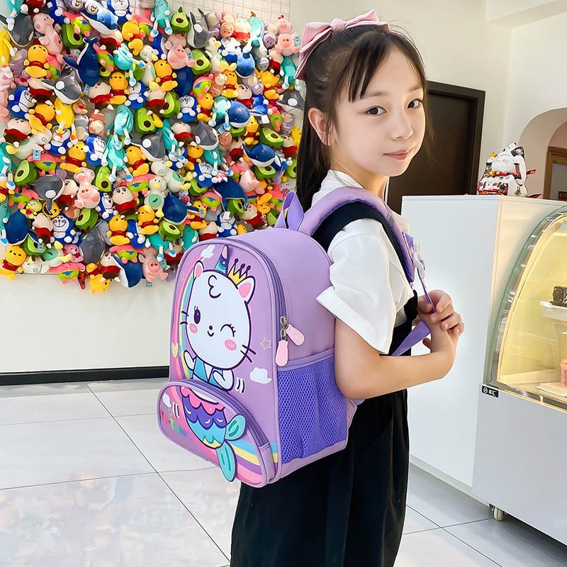 Trendy Kids Backpack With Polyester Lining And Printed Elements For School Education