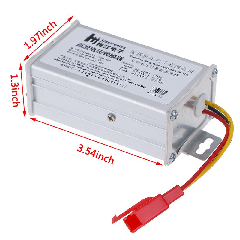 Dc 36V-72V To 12V-10A 120W Converter Adapter For Electric Car Battery Ark