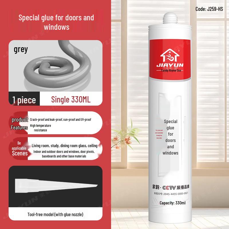 Черный водостойкий силиконовый герметик для окон и дверей для заделки швов, противоплесневый клей для стекла