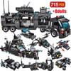 1560pcs City Police Station Building Blocks Bricks City SWAT Team Truck Blocks Educational Toy for Boys Children