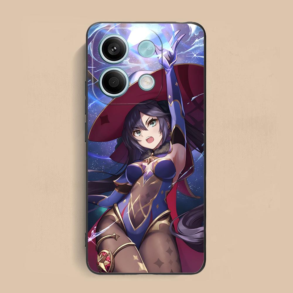 Игровой чехол GI Mona Матовый ТПУ для мобильного телефона Xiaomi Redmi Note 14 13 12 11 S Pro Plus 4G 5G Цветной печатный чехол
