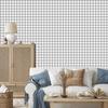 Light gray checkered wallpaper for living room and bedroom 50x1000