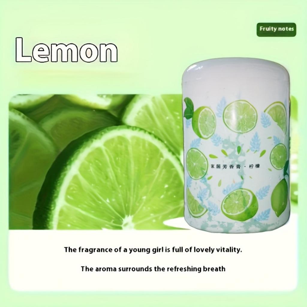 Solid Perfume Air Fresheners -6 Fragrances, Suitable for Cars, Homes, Kitchens, Bedrooms and Bathrooms - Decorated Spherical Containers with Lids