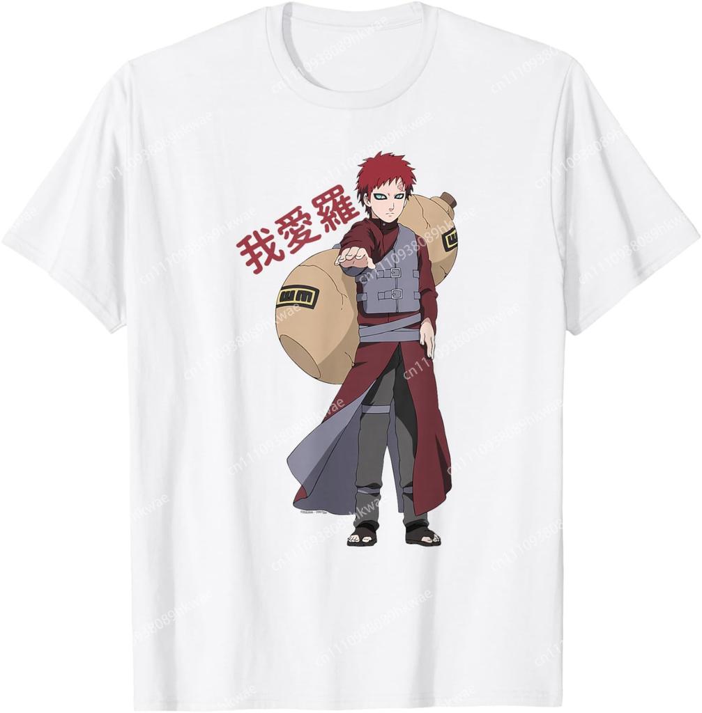 Naruto Shippuden Gaara Shinobi Of Sunagakure Anime Fashion Casual Funny Tshirt S6xl