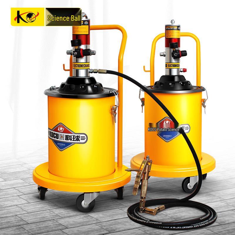 Пневматический насос для смазки Keqiu GZ-10, 20 л, желтый, высоконапорный маслоinjekтор