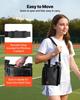 Stadium Seat, Folding Bleacher Chair with Back Support and Thick Cushion, Padded Stadium Seat for Bleacher Includes Shoulder Strap, Hooks, Cup Holder,