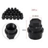 24 шт. Черные колпачки на колесные гайки для Chevy Gmc Silverado 1500 2500 Полноразмерный грузовик 15646250