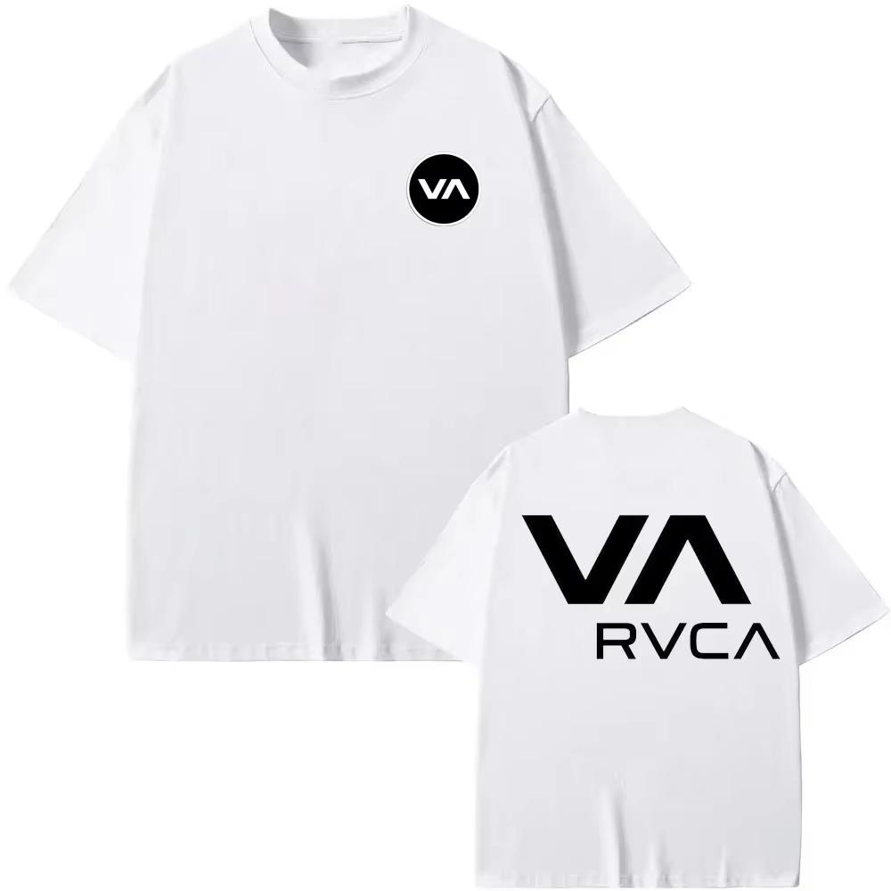 New Arrival Mens Clothes Tee Shirt Homme Graphic TShirts Men Tshirt for Men Ropa Hombre RVCA Short Sleeved Round Neck Y2k