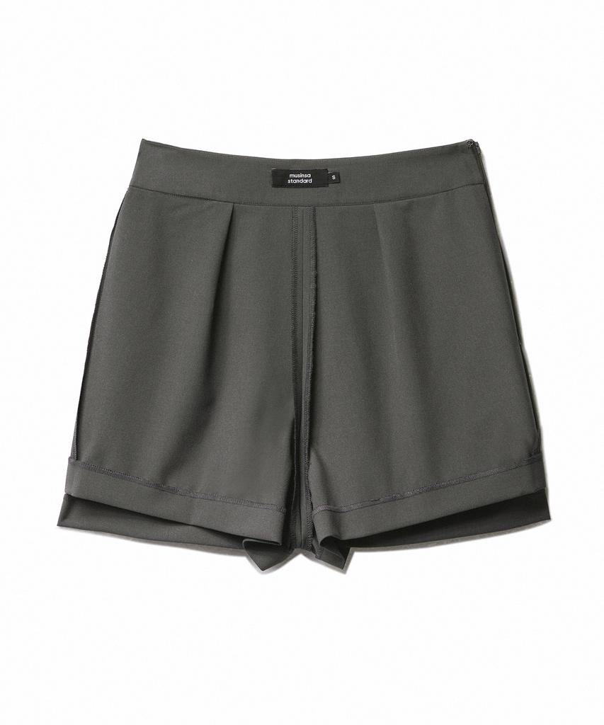 Musinsa Standard Woman Women'S Slit Mini Scotts [Light Khaki]