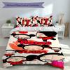3pcs Custom Name Pucca Bedding Set,Includes 1 Duvet Cover and 2 Pillowcases,All-season Bedroom Decor