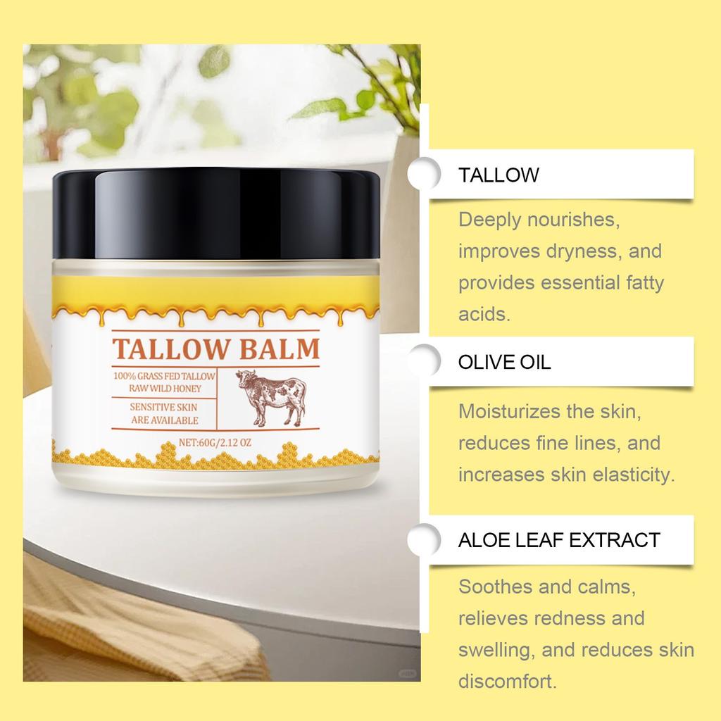 Moisturizing Tallow Balm Moisturizing Gentle Hydrating Nourishing Skin Care Body Cream Face Cream