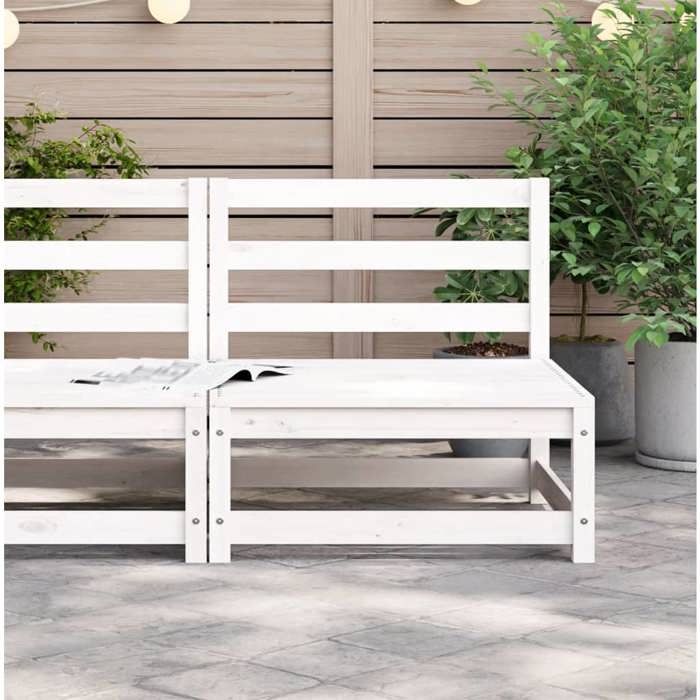 VidaXL Canapé de Jardin sans Accoudoirs, Siège avec Dossier, Meuble de Terrasse Patio Arrière-cour Extérieur, 70x70x67 cm 837915