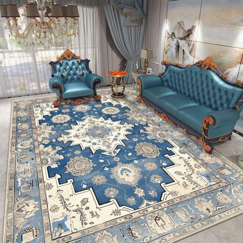 Ретро Богемия Ковры Большого Размера Украшение Гостиной Дом Отель Холл Ковер Спальня Диван Столик Прикроватный Нескользящий Напольный Коврик Тапете