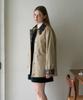 DEHEVE Check Sleeve Work Jacket [Beige]
