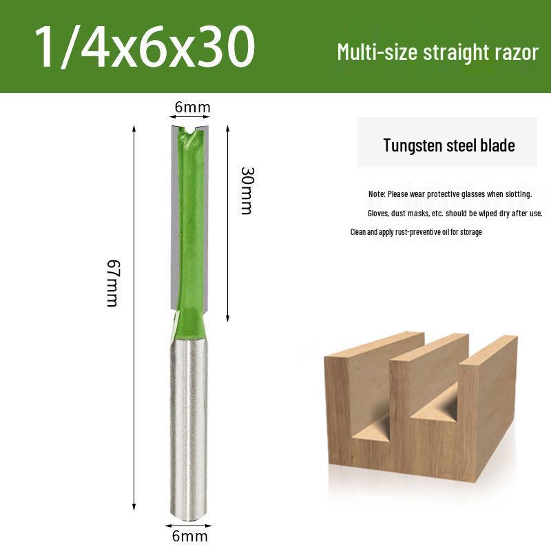 Фреза из вольфрамовой стали однолезвийная пазовая для деревообработки, острая и прочная с цилиндрическим хвостовиком