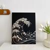 Набор для творчества «Арт с искусственным жемчугом» DIY 3D Пейзаж с бабочками Мозаика Ремесло для снятия стресса для взрослых и подростков Холст с предварительной печатью и блестками Смола Элегантный декор для стен