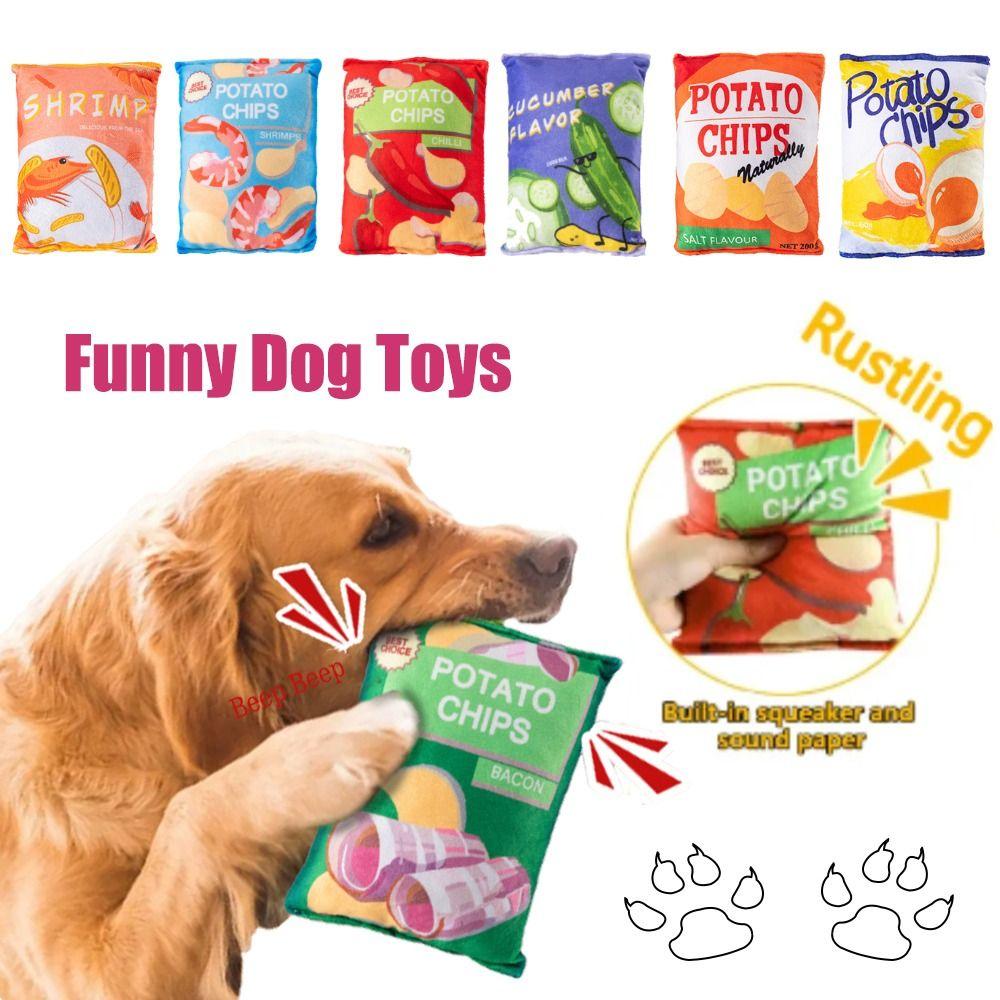 Устойчивая к укусам игрушка для домашних животных, пищащая игрушка для жевания, забавная имитация, плюшевая игрушка, товары для домашних животных для маленьких и средних размеров