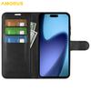 For iPhone Air Wallet Case Litchi Texture Shockproof Leather Flip Stand Phone Cover