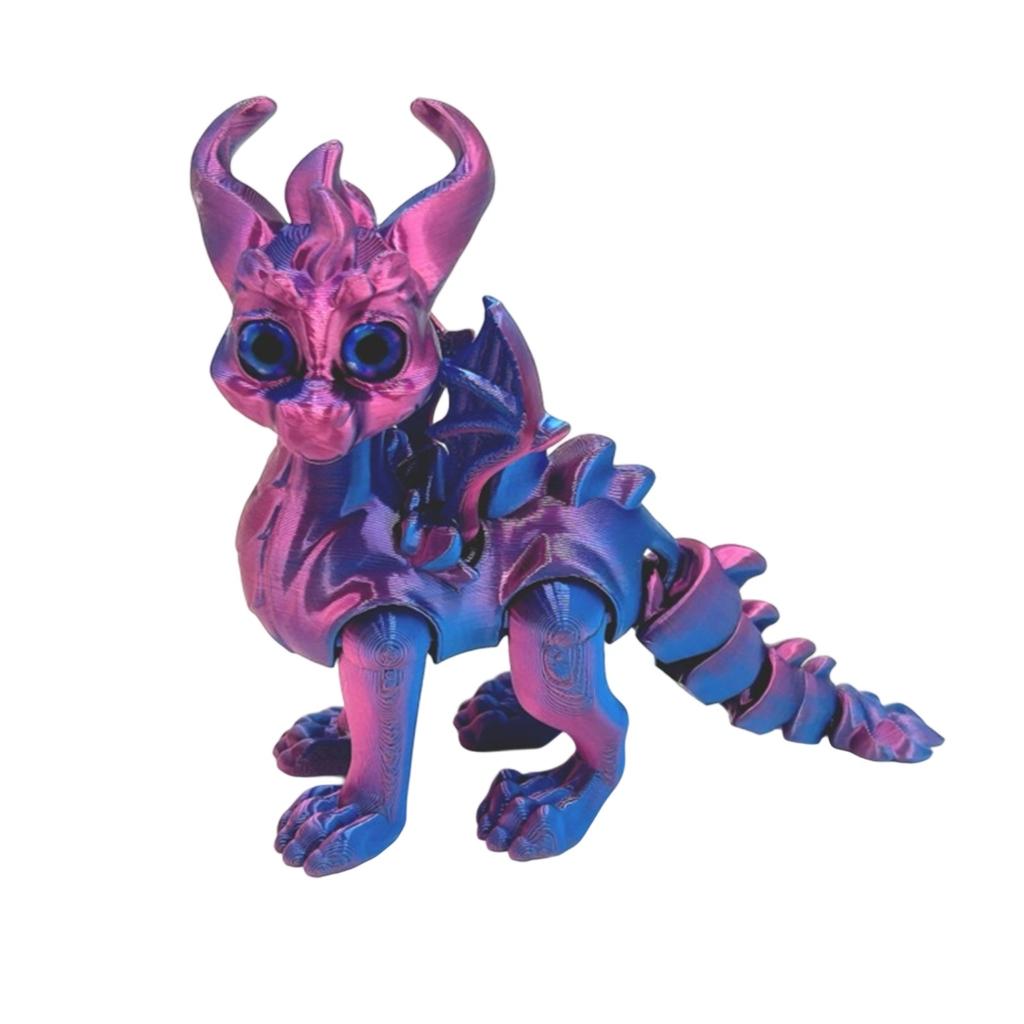 3D-печатные глаза дракона-симуляции Реалистичный летающий дракон с подвижными суставами Настольные украшения Поделки Детские игрушки