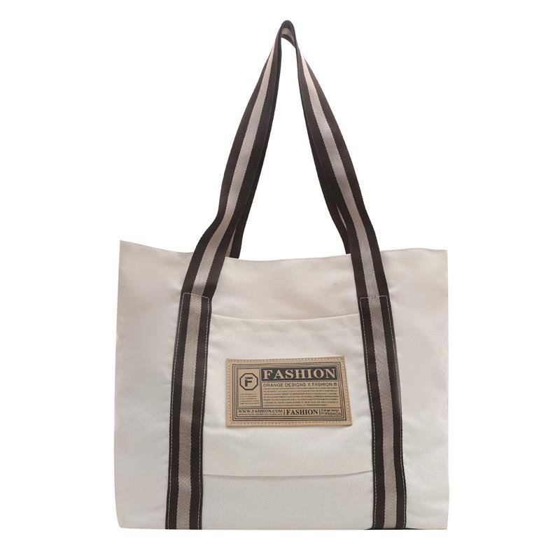 Оптовая продажа Модная универсальная большая холщовая сумка-тоут на зиму для женщин