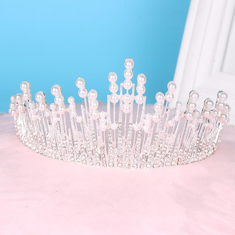 Европейский сплав невесты бриллиантовая жемчужная корона тиара Корона Феникс аксессуары для волос горный хрусталь изюминка