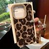 Хэллоуин Новый чехол для телефона с принтом коричневого леопарда для iPhone 17 16 15 14 13 12 11 Pro Max XS XR 16 15 Plus 17 Air Чехол из искусственной кожи