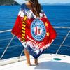 1PC Custom Name Beach Towel Bahia FC Crest Design Beach Towel, Suitable for Camping, Travel, Beach Accessories, Super Absorbent, Family Gift