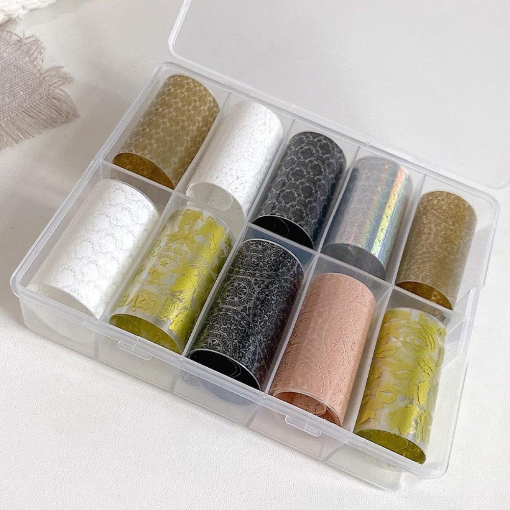 Stripe Pattern Nail Foils Lace Design Nail Art Stickers Professional Manicure Decals Manicure DIY